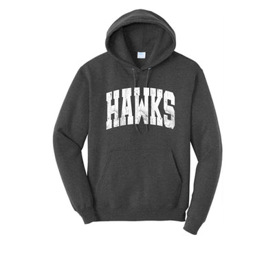 Adult Unisex Westerville Central Distressed Oversized Hawks Graphic Easy Hoodie