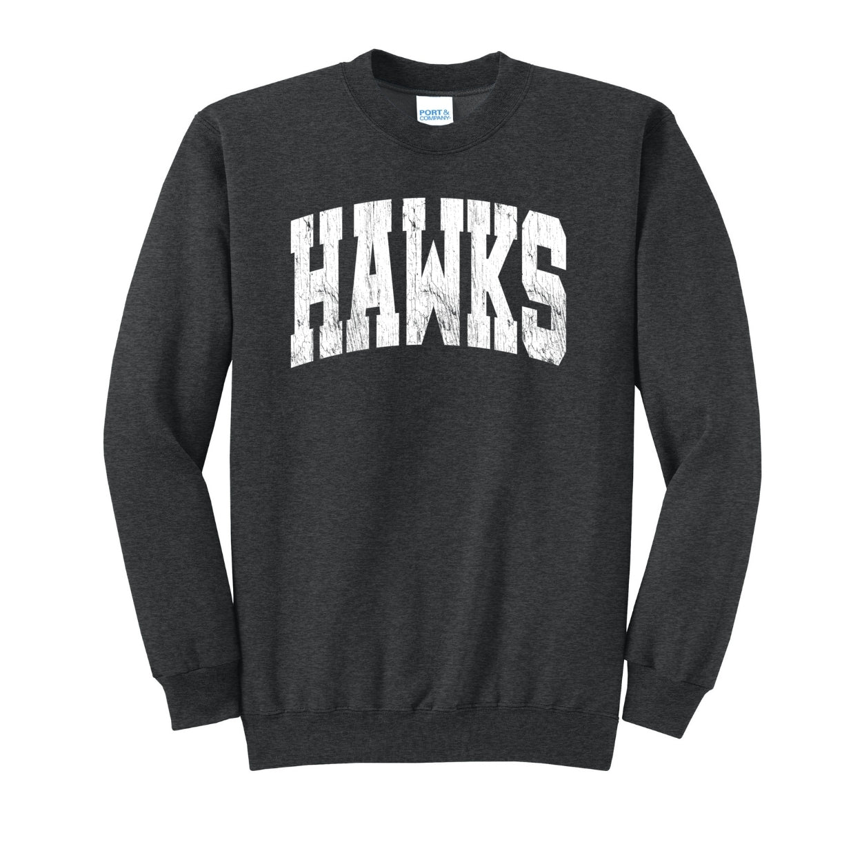 Adult Unisex Westerville Central Distressed Oversized Hawks Graphic Easy Sweatshirt