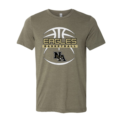 Adult Unisex Super Soft Eagles Fast-Break Basketball Short Sleeve Graphic Tee