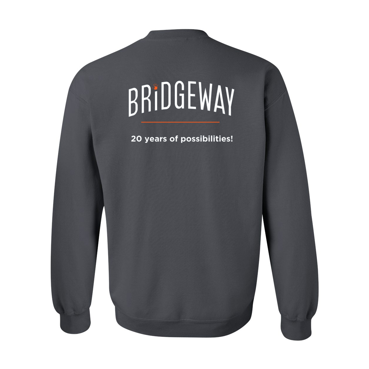 Adult Unisex "Realize Possibility Support Independence" Bridgeway Graphic Crewneck Sweatshirt