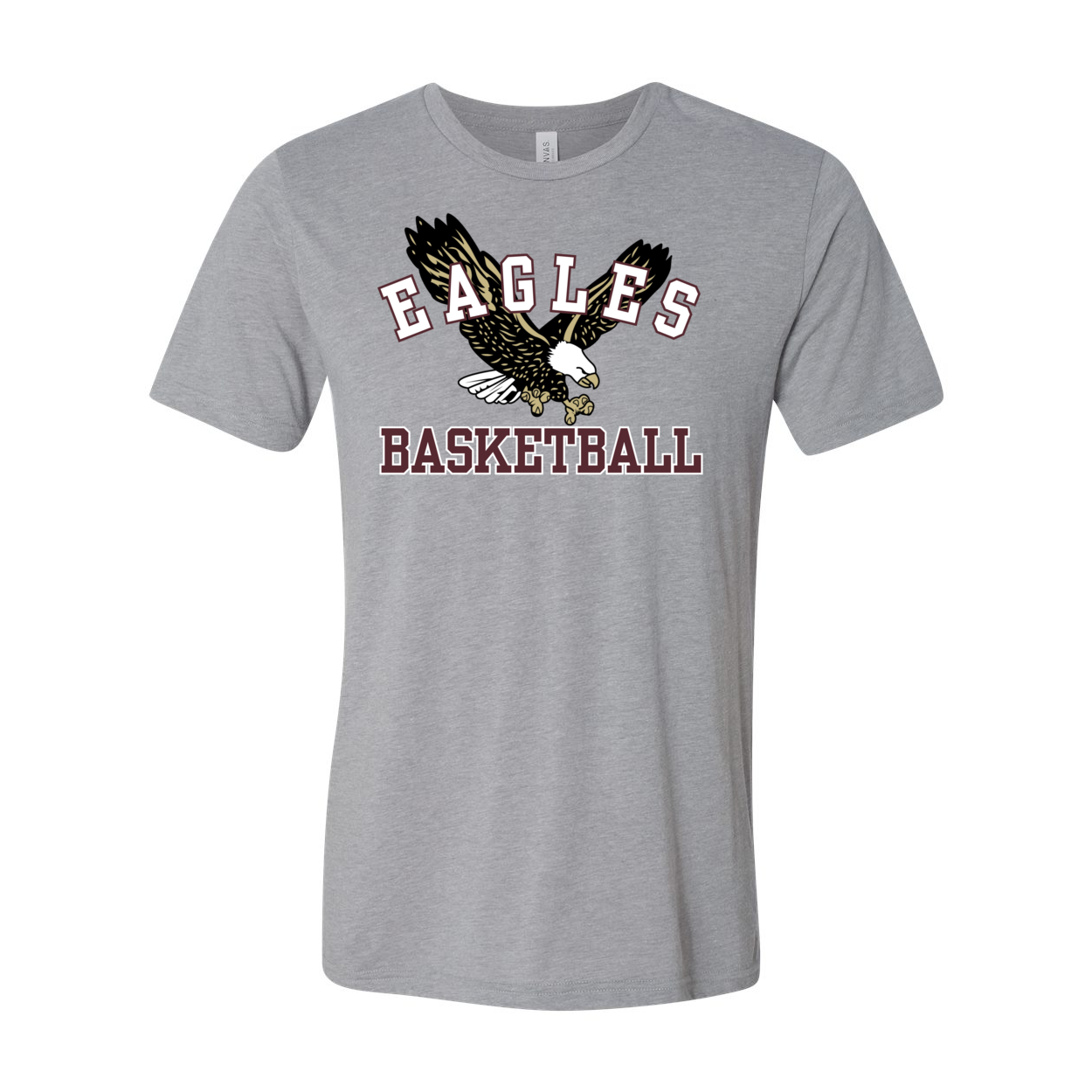 Adult Unisex Super Soft Flying Basketball Eagle Short Sleeve Graphic Tee