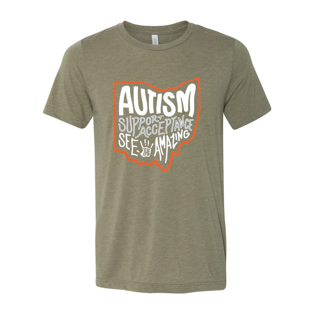 Adult Unisex "Autism See The Amazing" Bridgeway Graphic Short Sleeve Tee