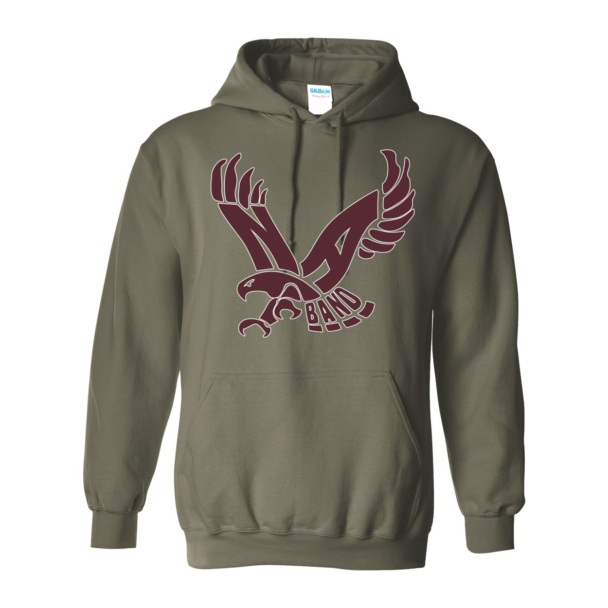 Adult Unisex Band Eagle Graphic Hoodie