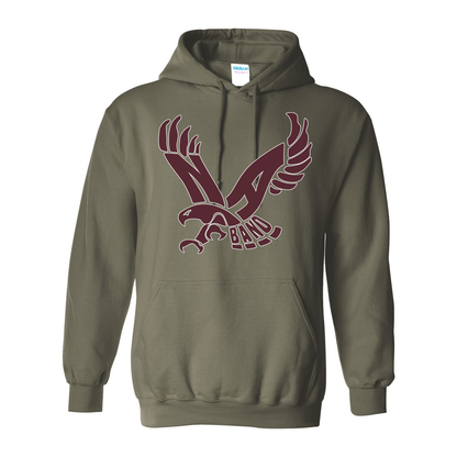 Adult Unisex Band Eagle Graphic Hoodie