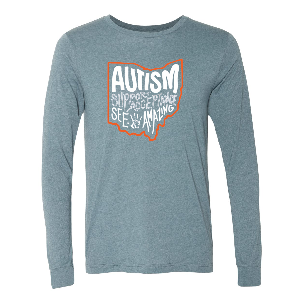 Adult Unisex "Autism See The Amazing" Bridgeway Graphic Long Sleeve Tee