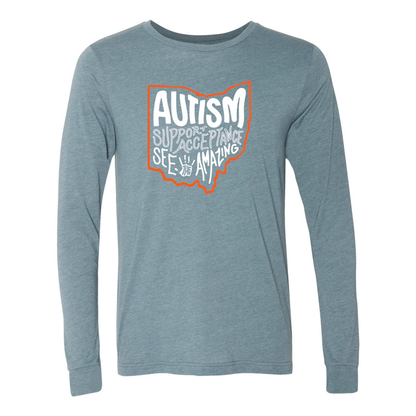 Adult Unisex "Autism See The Amazing" Bridgeway Graphic Long Sleeve Tee