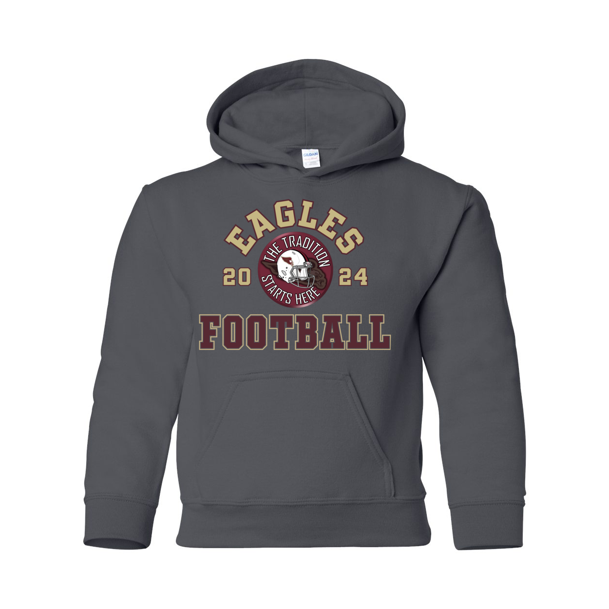 Youth Classic Eagles Tackle Football Graphic Hoodie