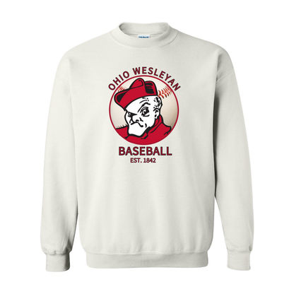 Adult Unisex 1842 Bishops Baseball Graphic Sweatshirt - Ohio Wesleyan University