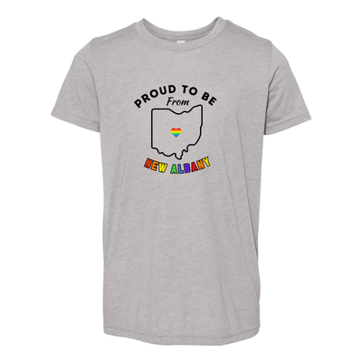 Youth City Rainbow Pride Super Soft Short Sleeve Graphic Tee - New Albany