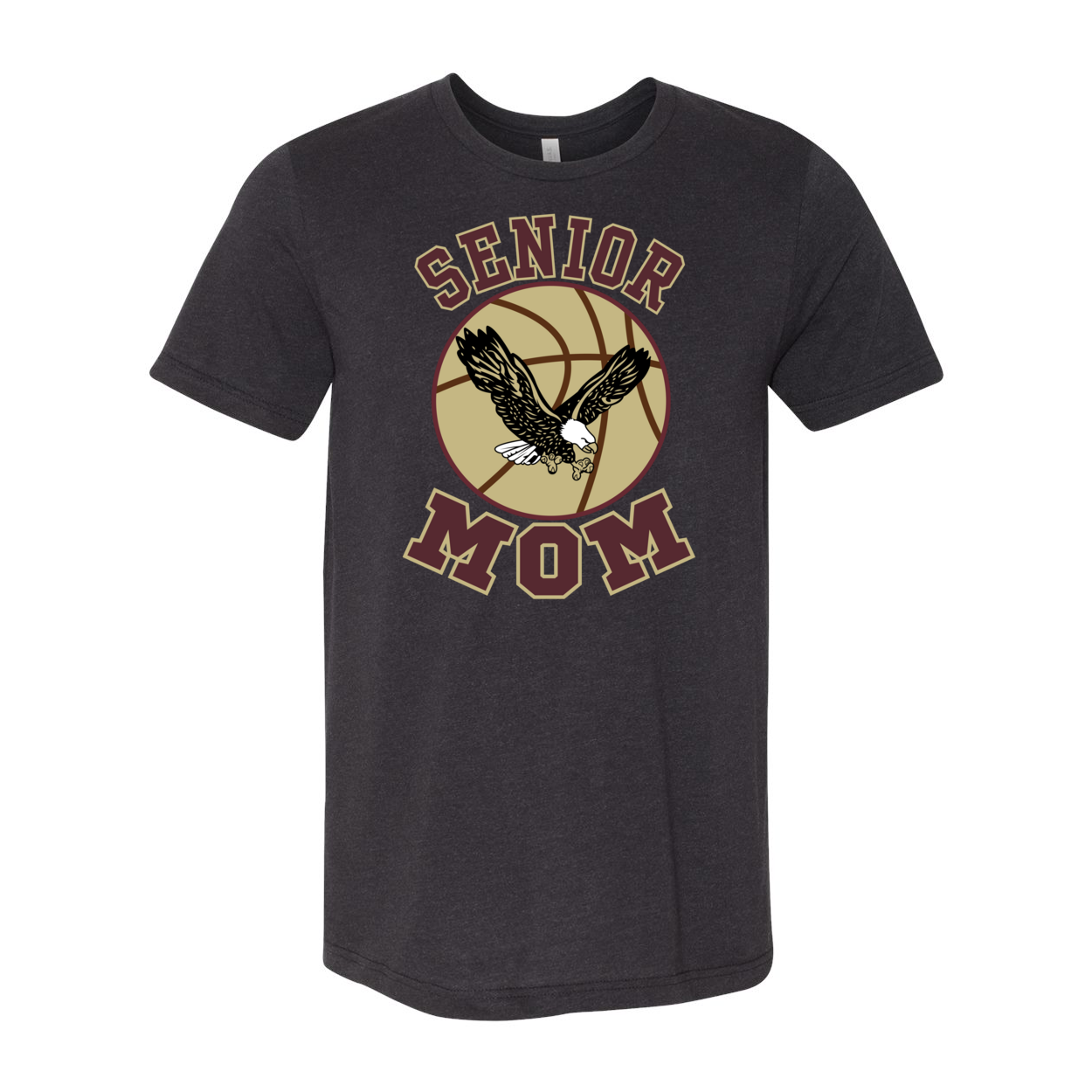 Adult Unisex Super Soft Senior Basketball Mom Short Sleeve Graphic Tee