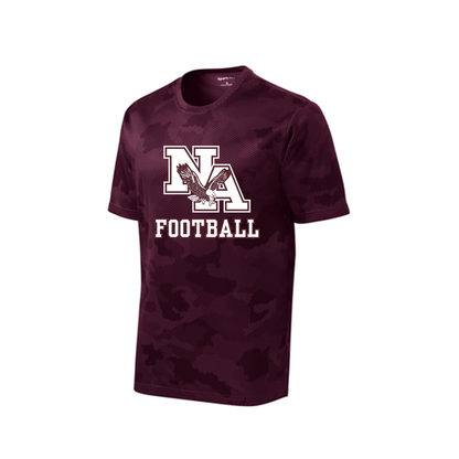 Men's Camo Classic Logo Football Competitor Performance Short Sleeve Graphic Tee