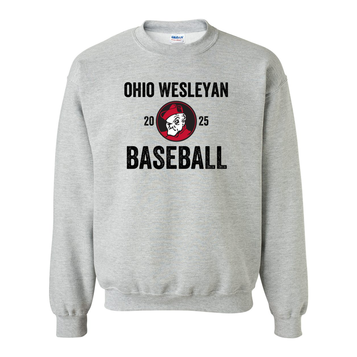 Adult Unisex OWU 2025 Baseball Graphic Sweatshirt - Ohio Wesleyan University