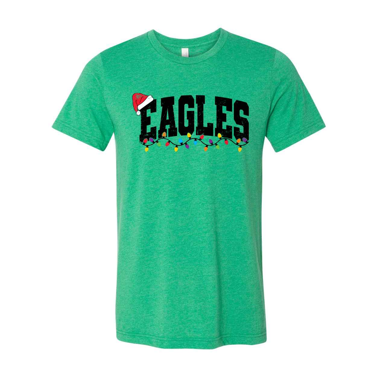 Adult Unisex Lit Up Eagles Graphic Short Sleeve Soft Tee