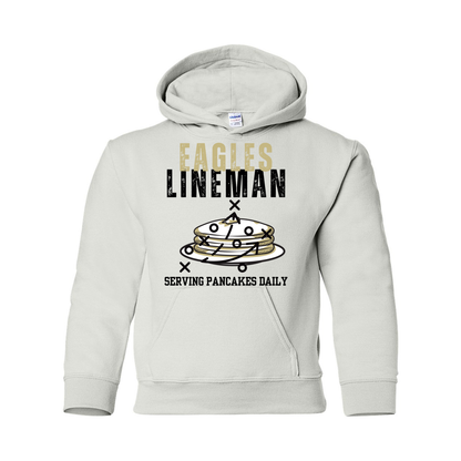 Youth Eagles Lineman Pancake Graphic Hoodie