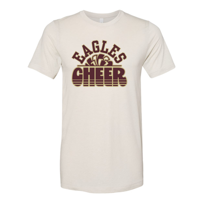 Adult Unisex Super Soft Eagles Cheer Short Sleeve Graphic Tee - New Albany Eagles