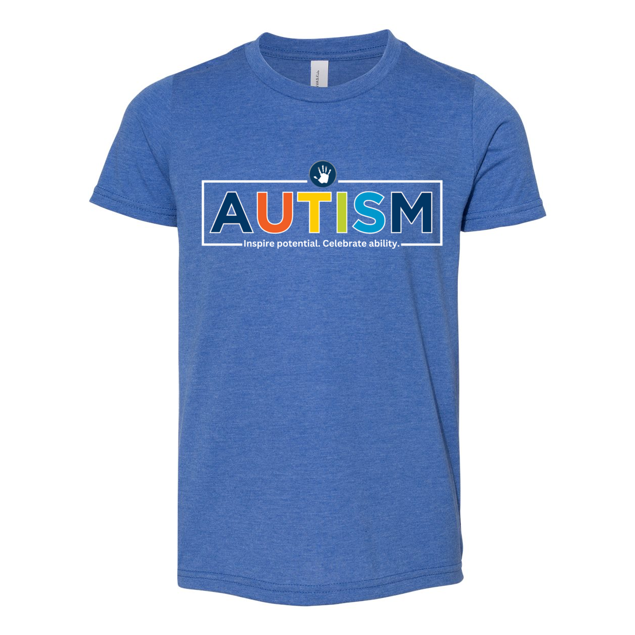 Youth "Autism Inspire Potential Celebrate Ability" Bridgeway Graphic Short Sleeve Tee