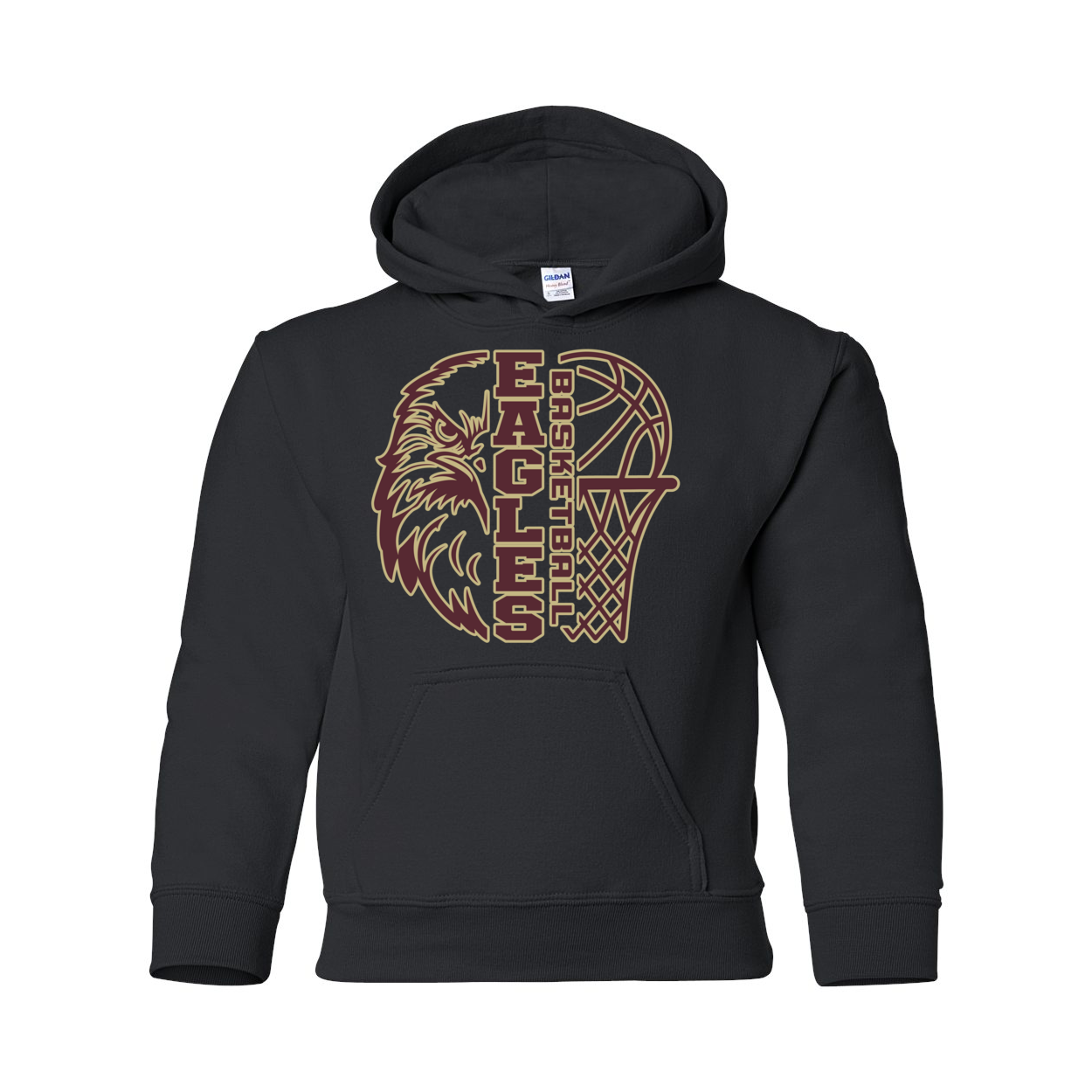 Youth Epic Eagles Basketball Graphic Hoodie