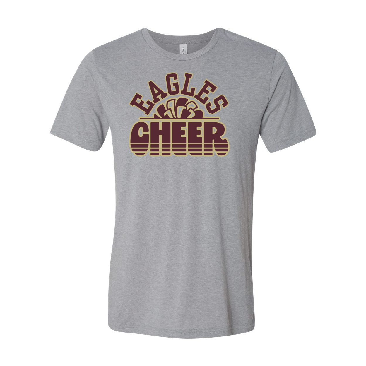 Adult Unisex Super Soft Eagles Cheer Short Sleeve Graphic Tee - New Albany Eagles