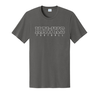 Adult Unisex Westerville Central Block Hawks Football Graphic Easy Tee
