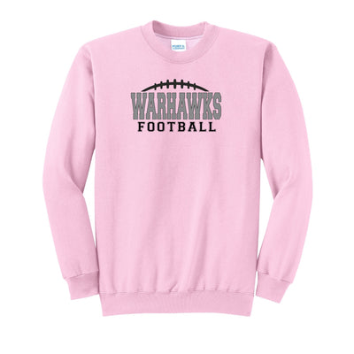 Adult Unisex Westerville Central Warhawks Football Laces Graphic Easy Sweatshirt