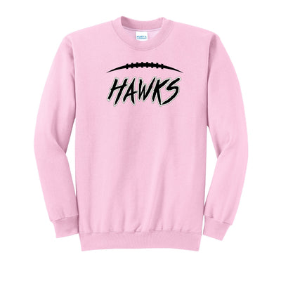 Adult Unisex Westerville Central Fighting Football Hawks Graphic Easy Sweatshirt