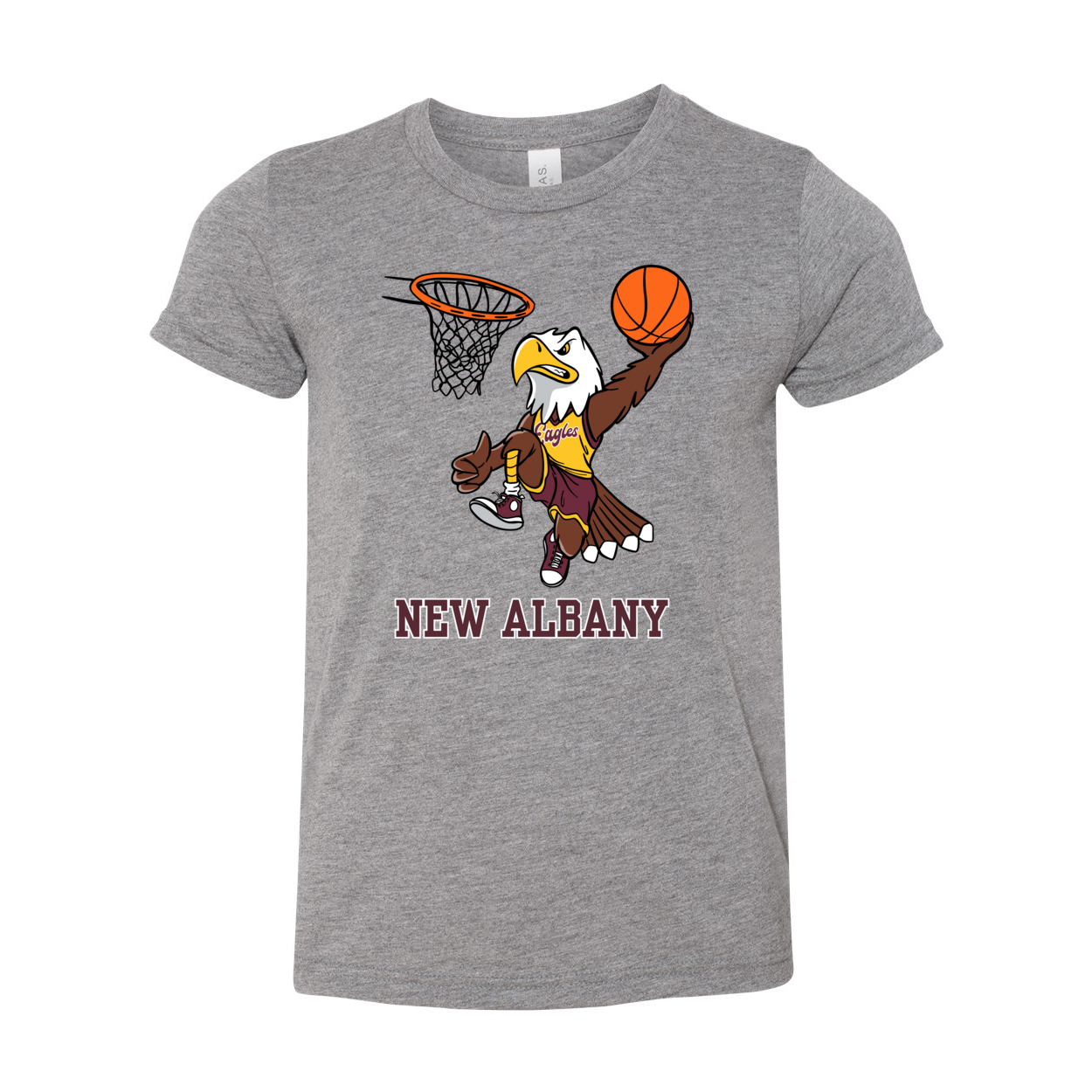 Youth Super Soft Vintage Dunking Eagle Short Sleeve Graphic Tee