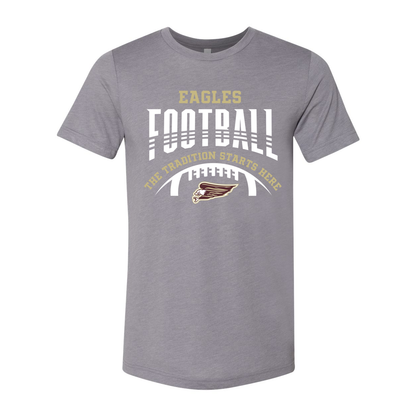 Adult Unisex Super Soft Tackle Football Tradition Short Sleeve Graphic Tee