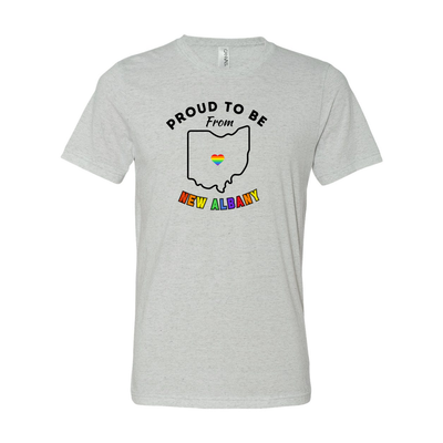 Adult Unisex City Rainbow Pride Super Soft Short Sleeve Graphic Tee - New Albany