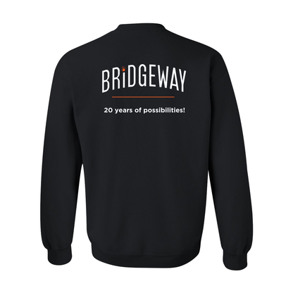 Adult Unisex "Realize Possibility Support Independence" Bridgeway Graphic Crewneck Sweatshirt