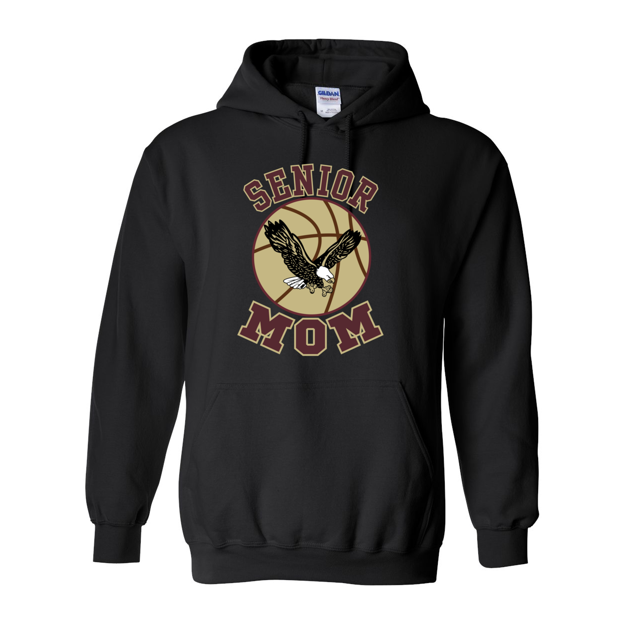 Adult Unisex Senior Basketball Mom Graphic Hoodie