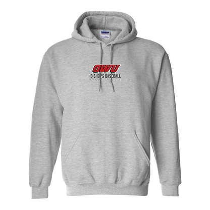 Adult Unisex Classic OWU Bishops Baseball Graphic Hoodie - Ohio Wesleyan University