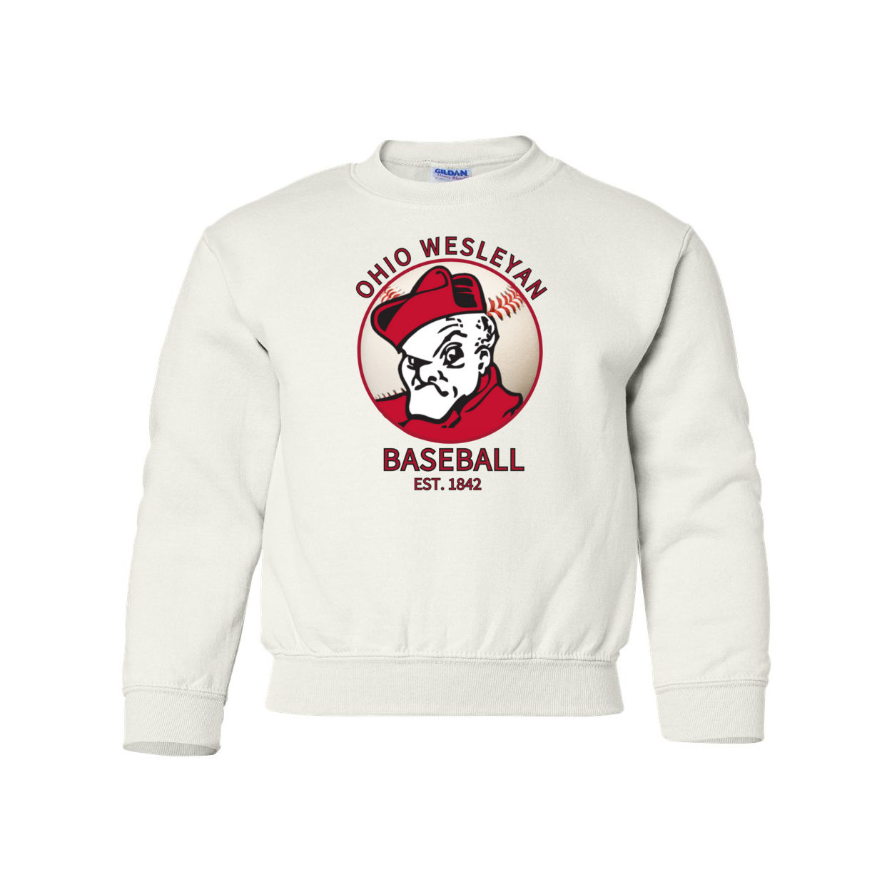 Youth 1842 Bishops Baseball Graphic Sweatshirt - Ohio Wesleyan University