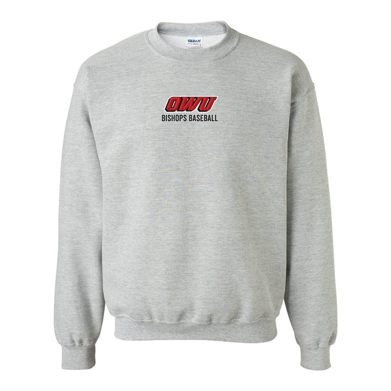 Adult Unisex Classic OWU Bishops Baseball Graphic Sweatshirt - Ohio Wesleyan University