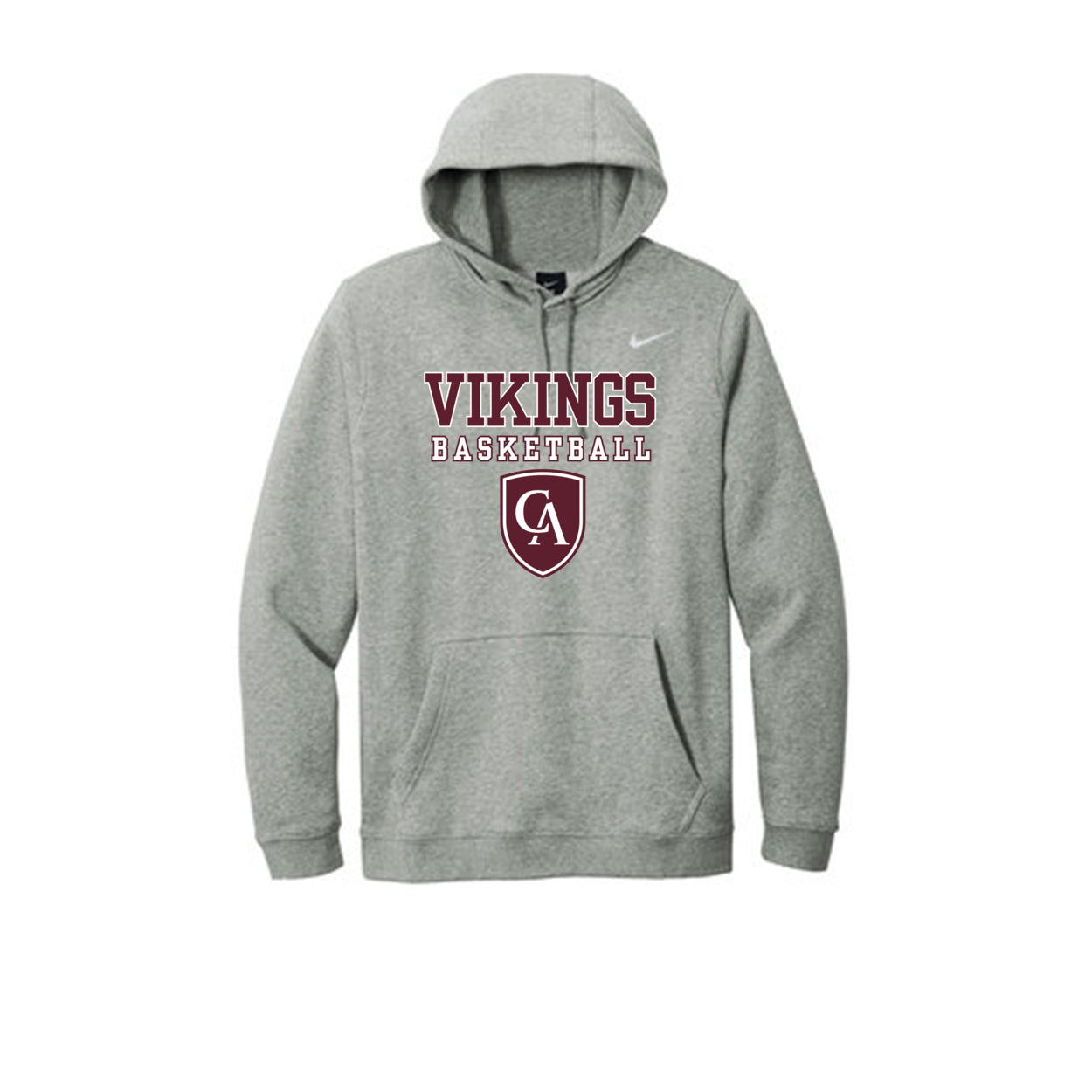 Adult Unisex Columbus Academy Vikings Basketball Graphic Nike Club Fleece Hoodie