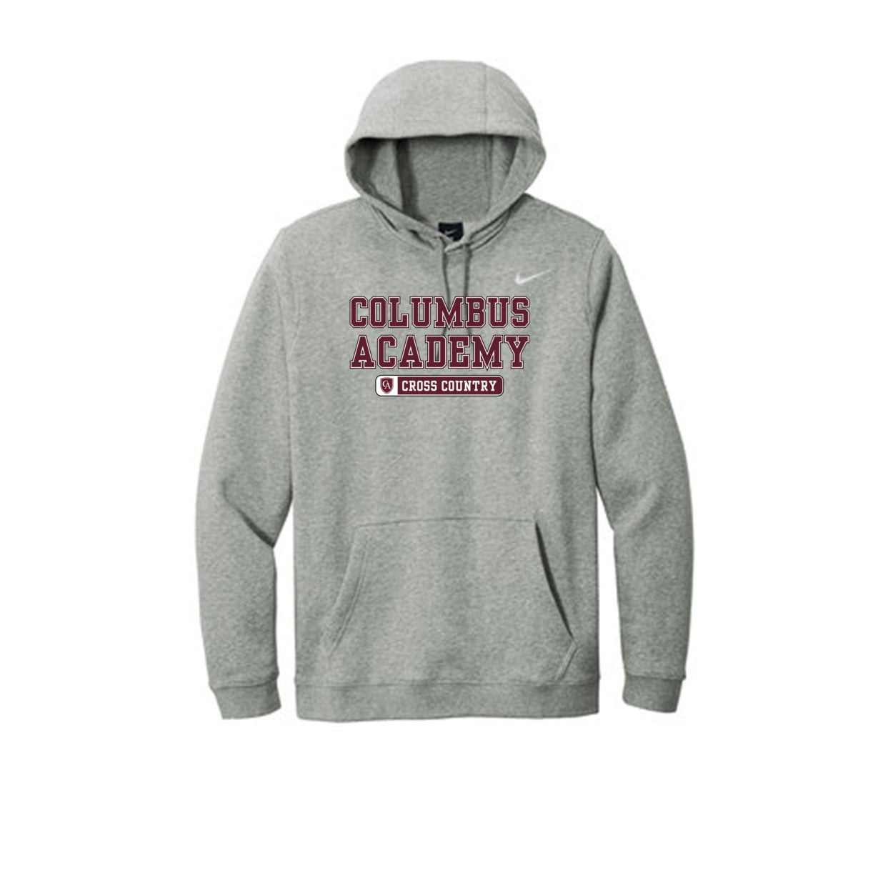 Adult Unisex Columbus Academy Cross Country Graphic Nike Club Fleece Hoodie