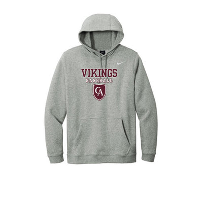 Adult Unisex Columbus Academy Vikings Baseball Graphic Nike Club Fleece Hoodie