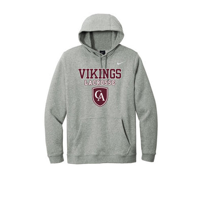 Adult Unisex Columbus Academy Vikings Lacrosse Graphic Nike Club Fleece Hoodie