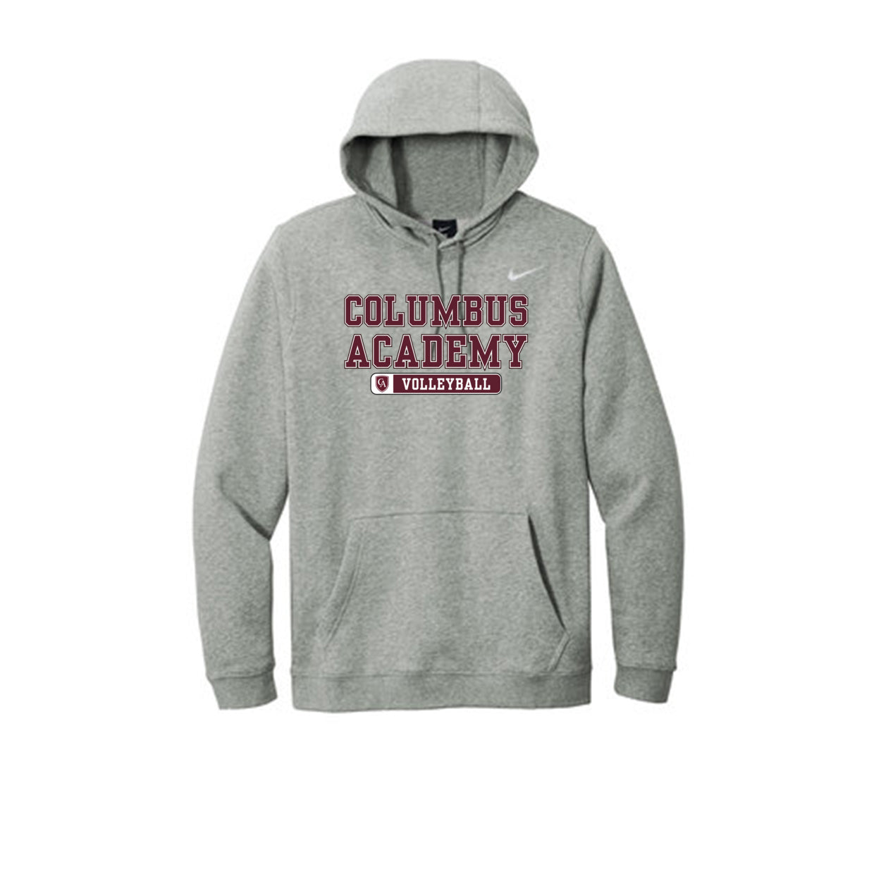 Adult Unisex Columbus Academy Volleyball Graphic Nike Club Fleece Hoodie