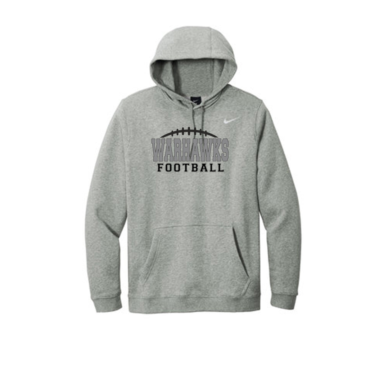 Adult Unisex Westerville Central Warhawks Football Laces Graphic Nike Club Fleece Hoodie