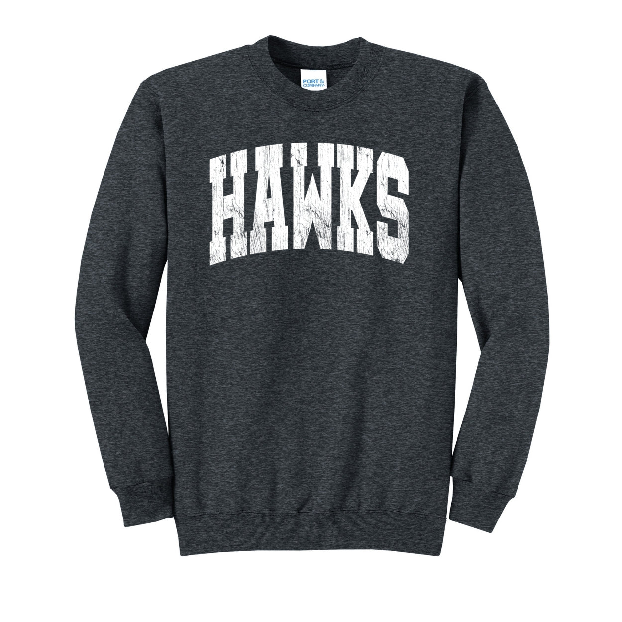 Adult Unisex Westerville Central Distressed Oversized Hawks Graphic Easy Sweatshirt