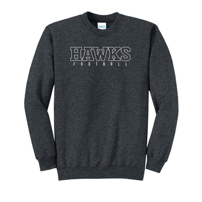 Adult Unisex Westerville Central Block Hawks Football Graphic Easy Sweatshirt