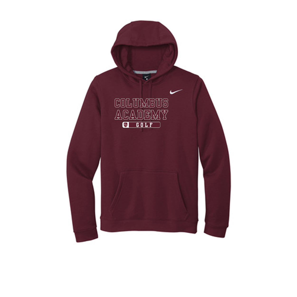 Adult Unisex Columbus Academy Golf Graphic Nike Club Fleece Hoodie