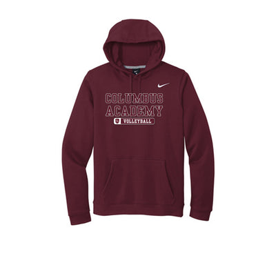 Adult Unisex Columbus Academy Volleyball Graphic Nike Club Fleece Hoodie