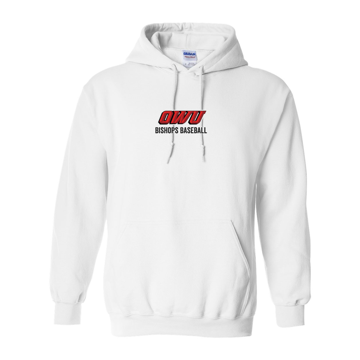 Adult Unisex Classic OWU Bishops Baseball Graphic Hoodie - Ohio Wesleyan University