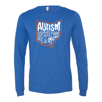 Adult Unisex "Autism See The Amazing" Bridgeway Graphic Long Sleeve Tee