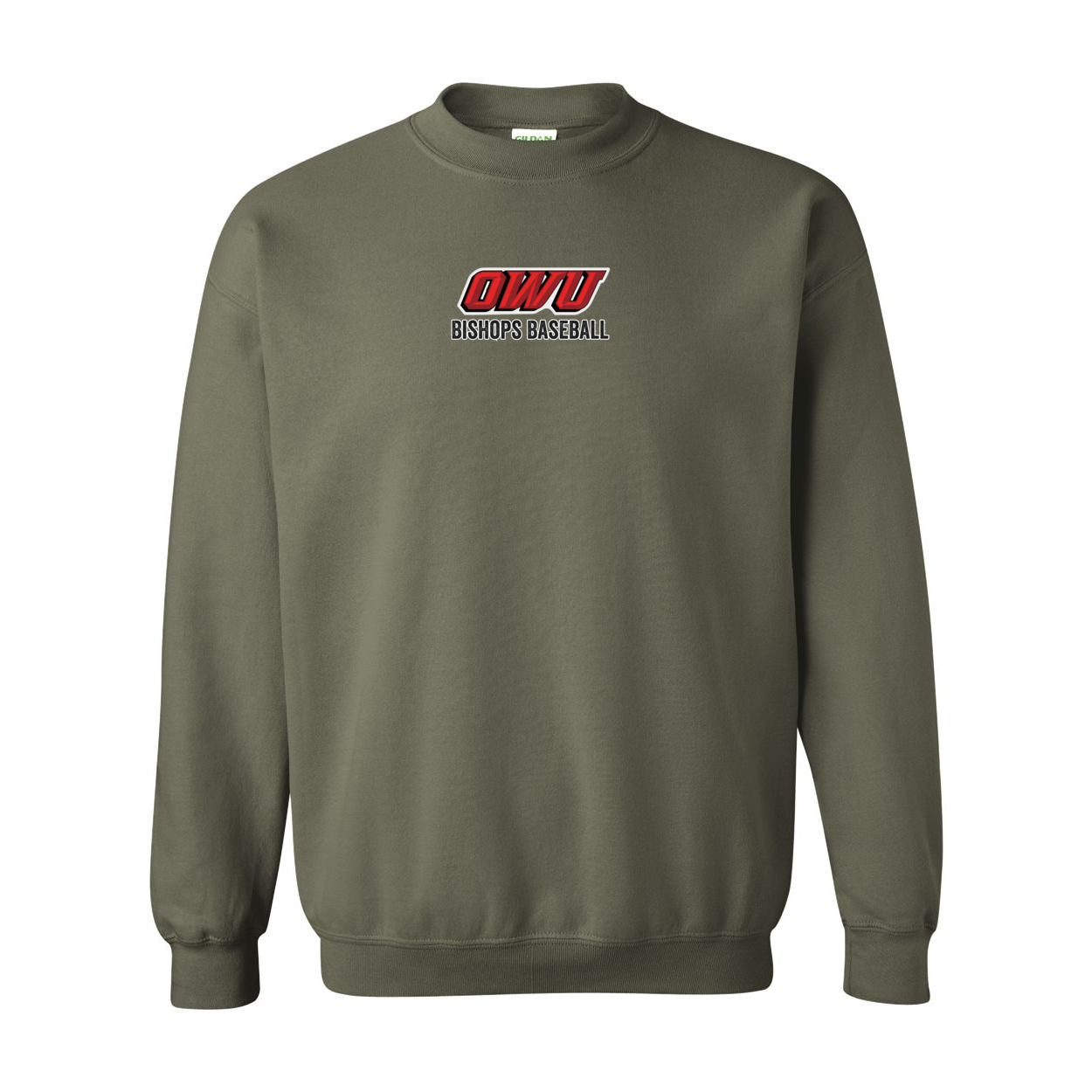 Adult Unisex Classic OWU Bishops Baseball Graphic Sweatshirt - Ohio Wesleyan University