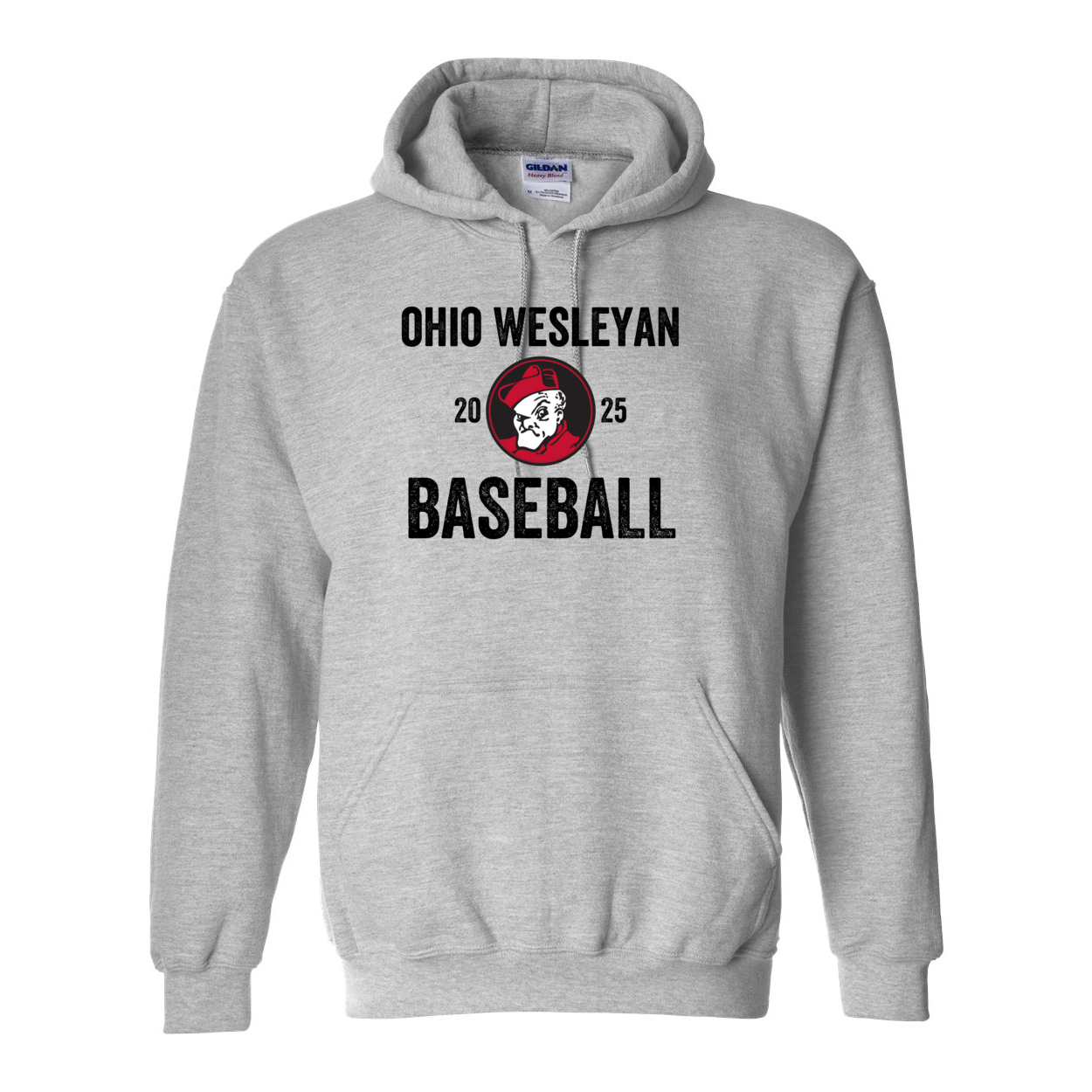 Adult Unisex OWU 2025 Baseball Graphic Hoodie - Ohio Wesleyan University