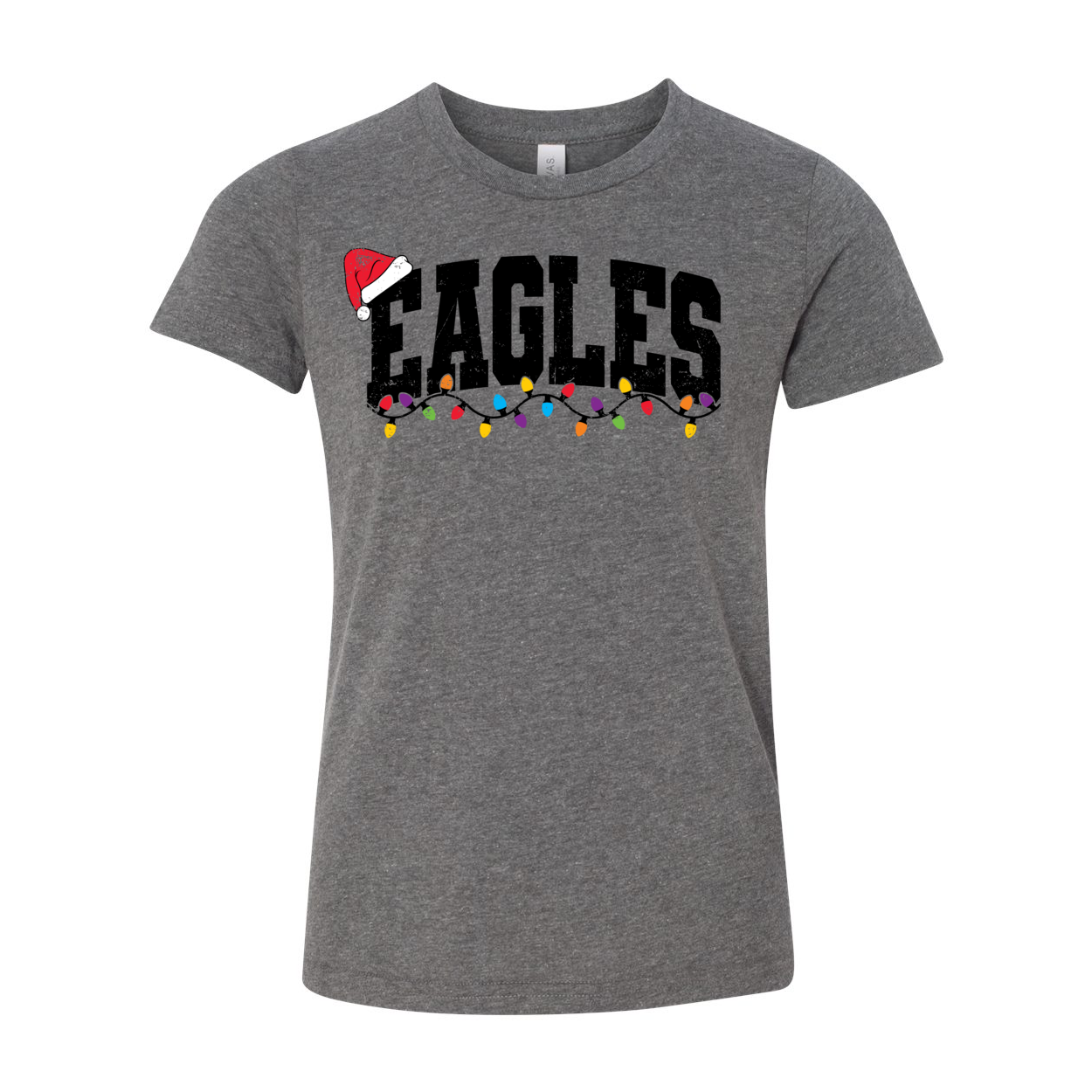 Youth Lit Up Eagles Graphic Short Sleeve Soft Tee