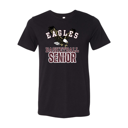 Adult Unisex Super Soft Flying Eagle Basketball Senior Short Sleeve Graphic Tee