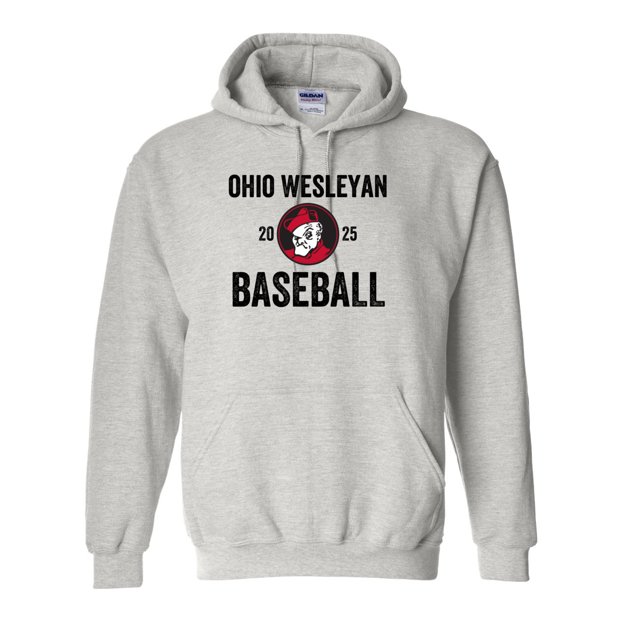 Adult Unisex OWU 2025 Baseball Graphic Hoodie - Ohio Wesleyan University